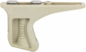BCM KAGKMFDE BCMGunfighter Kinesthetic Angled Grip Made of Polymer With Flat Dark Earth Textured Finish for KeyMod Rail