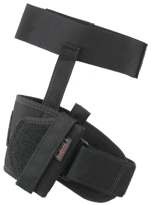 Uncle Mike’s 88101 Ankle Holster Ankle Size 10 Black Kodra Nylon Velcro Fits Small Autos .22-.25 Cal Right Hand