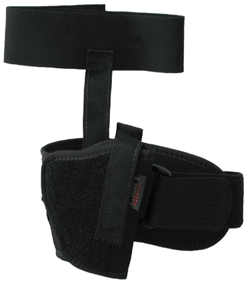 Uncle Mike’s 88101 Ankle Holster Ankle Size 10 Black Kodra Nylon Velcro Fits Small Autos .22-.25 Cal Right Hand