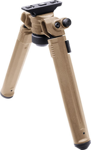 Magpul MAG933-FDE Bipod mad of Aluminum with Flat Dark Earth Finish M-LOK Attachment 6.30-10.30″ Vertical Adjustment & Rubber Feet for AR-Platform