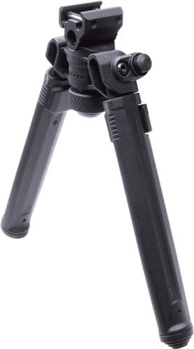 Magpul MAG941-BLK Bipod made of Aluminum with Black Finish 1913 Picatinny Rail Attachment 6.30-10.30″ Vertical Adjustment & Rubber Feet for AR-Platform
