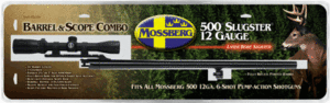 Mossberg 92156 OEM 12 Gauge 24″ Slug Barrel w/Cantilever Mount Fully-Rifled Bore & Blued Finish For Use w/Mossberg 500 & Maverick 88 6-Shot Models Includes 3-9x40mm Scope