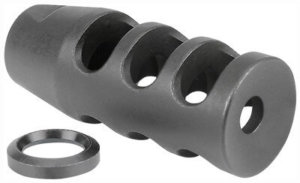 Midwest Industries MIAR30MB1 Muzzle Brake  Black Phosphate Steel with 5/8-24 tpi Threads for 30 Cal AR-Platform”
