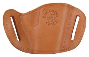 Bulldog MLTL Molded  OWB Tan Leather Belt Slide Fits Glock Fits Ruger P85 Fits S&W M&P 40 Right Hand