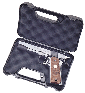 MTM Case-Gard 80340 Pocket Pistol Case made of Polypropylene with Black Finish & Foam Padding 9″ x 5.60″ x 2″ Interior Dimensions