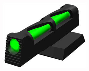 HiViz PM2011 MiniComp Bead Replacement Front Sight Black | Green/Red/Orange Fiber Optic
