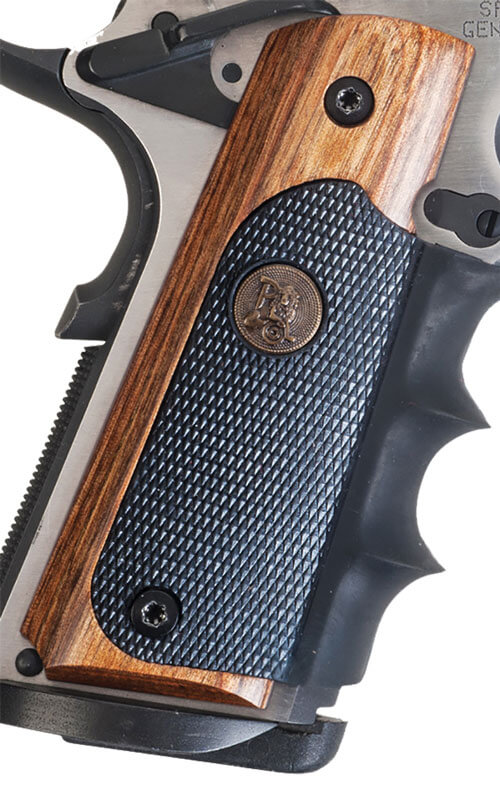 PACHMAYR LAMINATED WOOD GRIPS RUGER SP101 ROSEWOOD CHECKERED