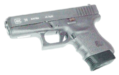 Pearce Grip PG36 Grip Extension made of Polymer with Black Finish for Glock 36