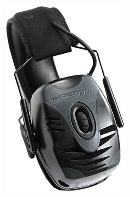 Howard Leight R01902 Impact Pro Electronic Muff 30 dB Over the Head Black/Gray Adult 1 Pair