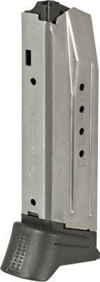Ruger 90618 American Pistol 12rd Magazine Fits Ruger American Pistol Compact 9mm Luger Nickel Flush Floor Plate