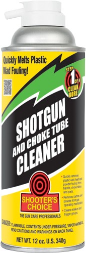 Shooters Choice SG012 Shotgun and Choke Tube Cleaner Removes Carbon  Powder  Lead  Plastic Fouling 12 oz Aerosol