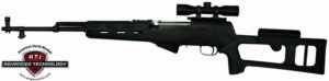ADV. TECH. STOCK FOR SKS RIFLE MONTE CARLO BLACK SYNTHETIC