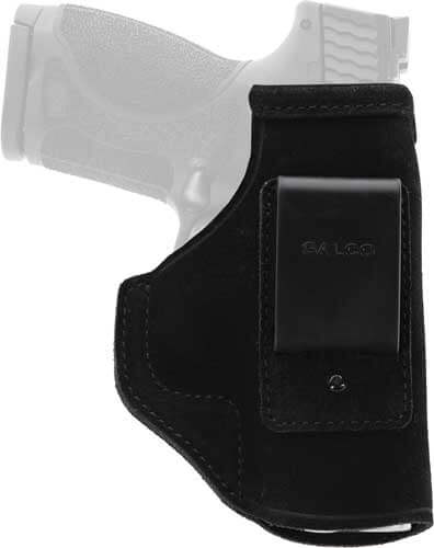 Galco STO600B Stow-N-Go IWB Black Leather Belt Clip Fits Glock 42/Sig P365/P365 SAS Right Hand