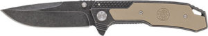 S&W OASIS SMALL LINER LOCK KNIFE 2.6 STONEWASH BLADE