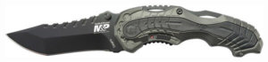S&W KNIFE M&P SPRING ASSIST 2.8 BLACKENED S/S TANTO STYLE
