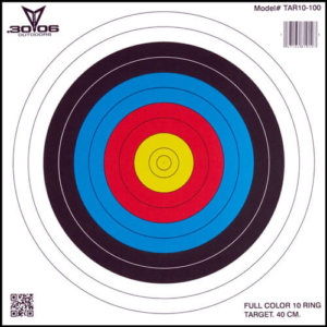 30-06 OUTDOORS PAPER TARGET ARCHERY 10-RING 17X17 100CT
