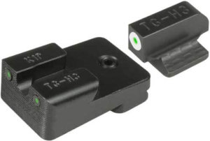 TruGlo TG231MP2W Tritium Pro  Black | Green Tritium White Outline Front Sight Green Tritium Rear Sight