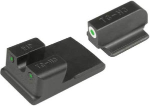 TruGlo TG231MP2W Tritium Pro  Black | Green Tritium White Outline Front Sight Green Tritium Rear Sight