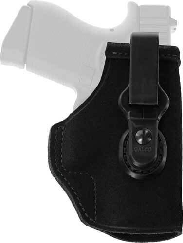 Galco TUC600B Tuck-N-Go 2.0 IWB Black Leather UniClip/Stealth Clip Fits Glock 42/Sig P365/P365 SAS Ambidextrous