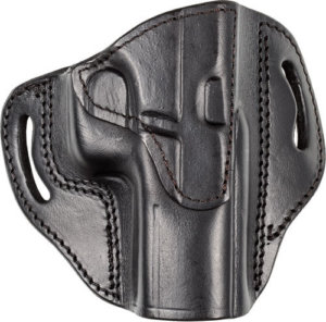TX 1836 Kydex TXBH3300 Cannon OWB Black Leather Belt Slide Fits Glock Right Hand