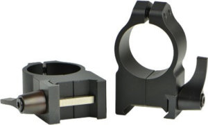 Warne 201M Maxima Vertical Ring Set Fixed For Rifle Maxima/Weaver/Picatinny Medium 1″ Tube Matte Black Steel