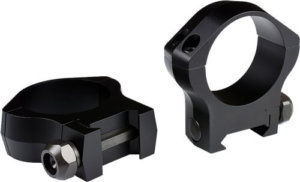 Warne 7222M Mountain Tech Scope Ring Set Fixed For Rifle Picatinny/Weaver High 34mm Tube Black Anodized Aluminum