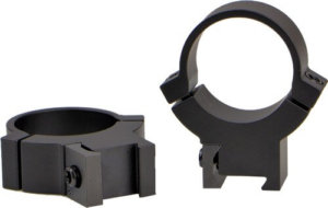 Warne 7224M Mountain Tech Scope Ring Set Fixed For MSR Picatinny/Weaver Ultra High 34mm Tube Black Anodized Aluminum