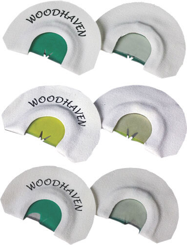 Woodhaven WH016 Top 3 Pro Pack Diaphragm Call Triple Reed Attracts Turkeys White 3 Per Pkg