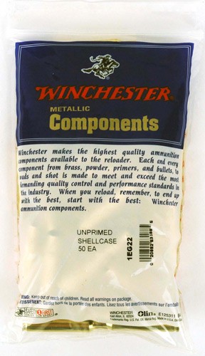 Winchester Ammo WSC3006SFU Unprimed Cases 30-06 Springfield Rifle Brass 50 Per Bag