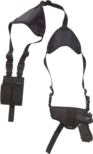 Bulldog WSHD20 Deluxe Shoulder Harness Black Nylon Harness Fits Ruger LCP/Glock 42/2-3″ Barrel Ambidextrous