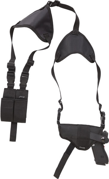 Bulldog WSHD3 Deluxe Shoulder Harness Black Nylon Harness Fits S&W M&P Compact/Taurus Millennium/2.50-3.75″ Barrel Ambidextrous