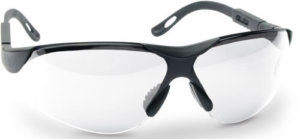 Walker’s GWPXSGLCLR Sport Glasses Elite Adult Clear Lens Polycarbonate Black Frame