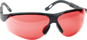 Walker’s GWPXSGLVER Sport Glasses Elite Adult Vermilion Lens Polycarbonate Black Frame