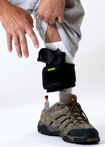 Sticky Holsters ANKLEBITER AnkleBiter Wrap System Latex Free Synthetic Rubber Black w/Green Logo