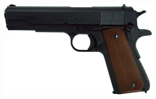 Thompson 1911BKO 1911 45 ACP Single 5″ 7+1 Brown Polymer Grip Black Stainless Steel Slide