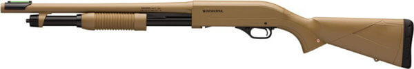 Winchester Repeating Arms 512326395 SXP Defender 12 Gauge 3 5+1 (2.75″) 18″ Steel Barrel w/Chrome-Plated Chamber & Bore  TruGlo Fiber Optic Sight  Drilled & Tapped Alloy Receiver  Full Coverage Flat Dark Earth  Synthetic Stock w/Inflex Recoil Pad”