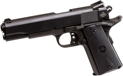 Rock Island 51632 Rock Standard FS Single 9mm Luger 5″ 10+1 Black G10 Grip Black Parkerized