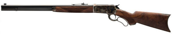 Winchester Guns 534227142 Model 1886 Deluxe 45-70 Gov 8+1 Cap 24″ Brushed Polished Blued Barrel Color Case Hardened Rec Satin Walnut Fixed Pistol Grip Stock Right Hand (Full Size)