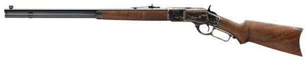 Winchester Guns 534228137 Model 1873 Sporter 38 Special 357 Mag 13+1 Cap 24″ Octagon Barrel Color Case Hardened Rec Satin Oiled Walnut Fixed Pistol Grip Stock Right Hand (Full Size)