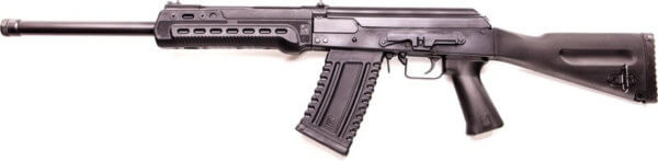 Kalashnikov USA KS12 KS-12 12 Gauge 5+1 3″ 18.25″ Threaded Barrel Adjustable Gas System Black Metal Finish Black Fixed Synthetic Stock Includes 1 5rd Magazine