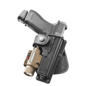 Fobus RBT17 Active Retention Tactical Belt Polymer Paddle Fits Glock 17/22/31 w/Tactical Light or Laser Right Hand