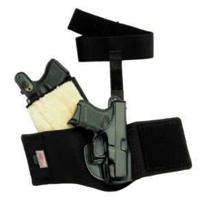 Galco CAB2L Cop Ankle Band Size Large Size Black Neoprene/Velcro Fits Glock 26/27 Gen3-5/Glock 48/Ruger Max-9 Right Hand