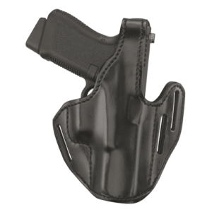 GOULD AND GOODRICH -LEATHER 3 SLOT PANCAKE HOLSTER