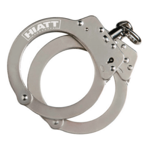 Cuff  Oversized Steel Chain Handcuffs   Nickel
