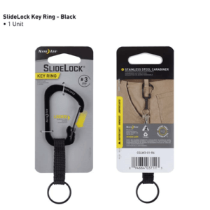 SlideLock® Key Ring – Black