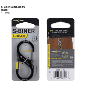 S-Biner SlideLock Steel #2, Black