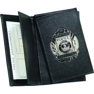 Strong Leather Company – Side Open Double ID Flip-out Recessed Badge Case – Dress