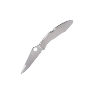 Spyderco C07PS Police  4.13 Folding Plain Satin VG-10 SS Blade/Satin Stainless Steel Handle Includes Pocket Clip”