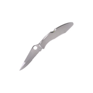 Spyderco C07P Police 4.13″ Folding Spear Point Plain VG-10 SS Blade Stainless Includes Pocket Clip