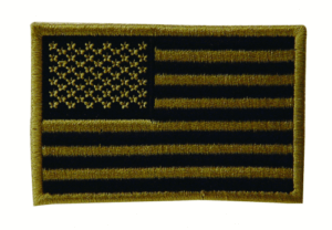Embroidered USA Military Flag Patches